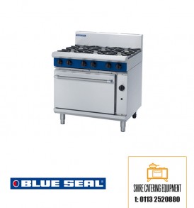 Blue Seal Evolution G506D 6 burner oven range available from Shire Catering Equipment