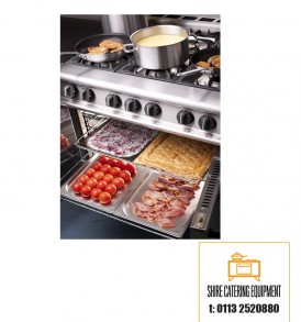 Falcon Dominator Plus G3101 oven range with food available at Shire Catering Equipment