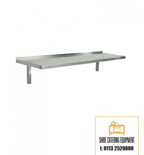 Stainless steel wall shelf available at Shire Catering Equipment