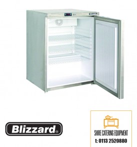 Blizzard UCR140 under counter refrigerator open available at Shire Catering Equipment