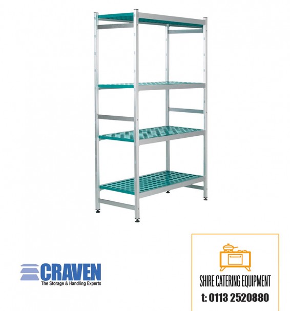 Craven Aluminium Shelving Unit 4CA2/1653-600 Racking