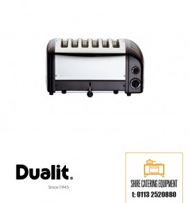 Dualit vario toaster 6 slot in black available at Shire Catering Equipment