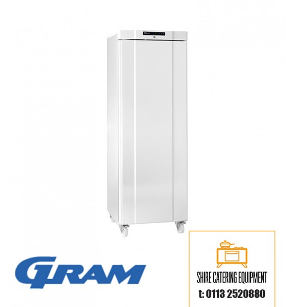 Gram Compact F420LGC25W upright freezer available at Shire Catering Equipment