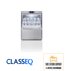 Classeq C500 glasswasher with drain pump available at Shire Catering Equipment
